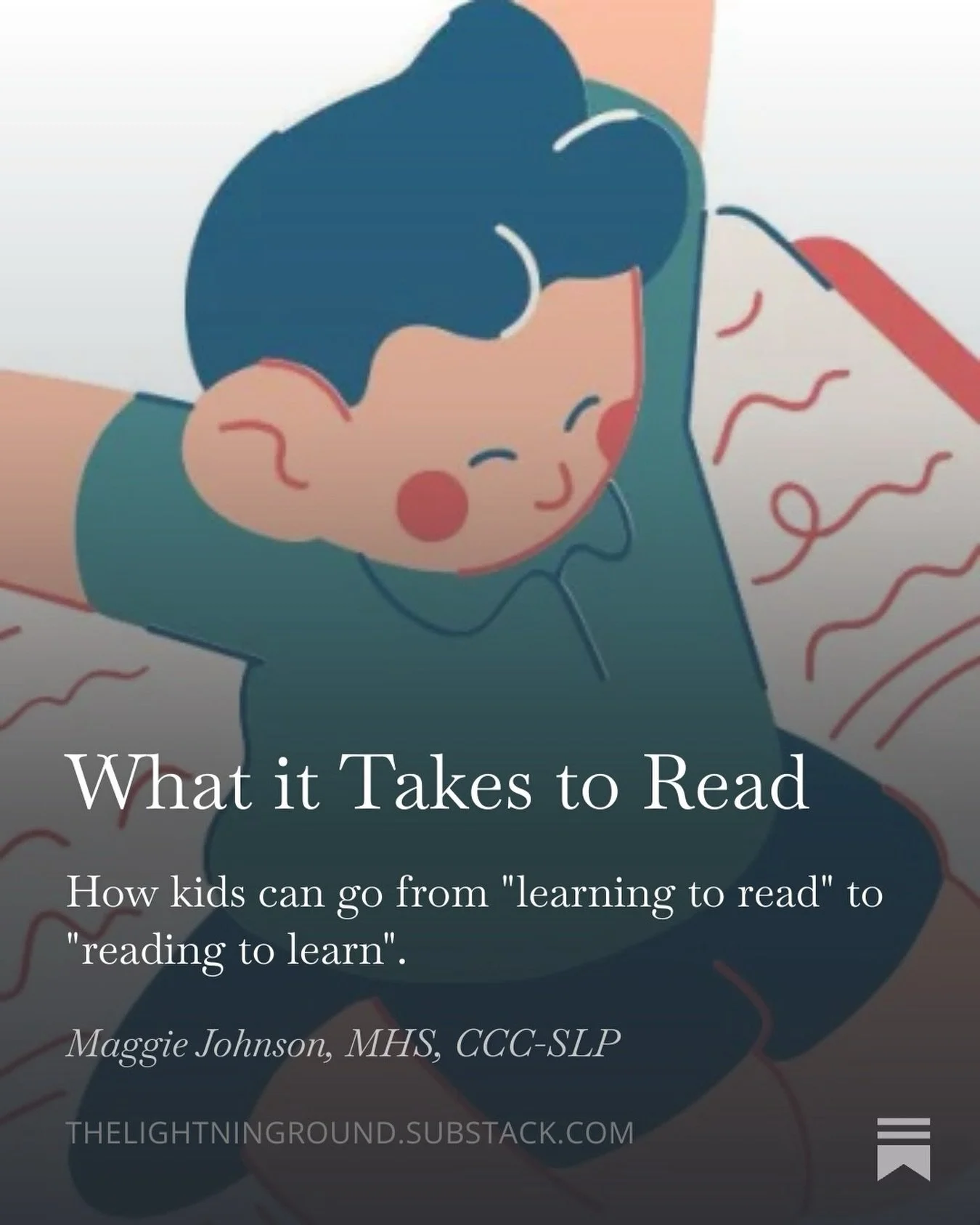 What does it take to read? More than just knowing letter sounds, that&rsquo;s for sure! This week&rsquo;s substack is meant to help parents and teachers review what reading is really made of, and help SLPs understand our role in it a little better ✨?