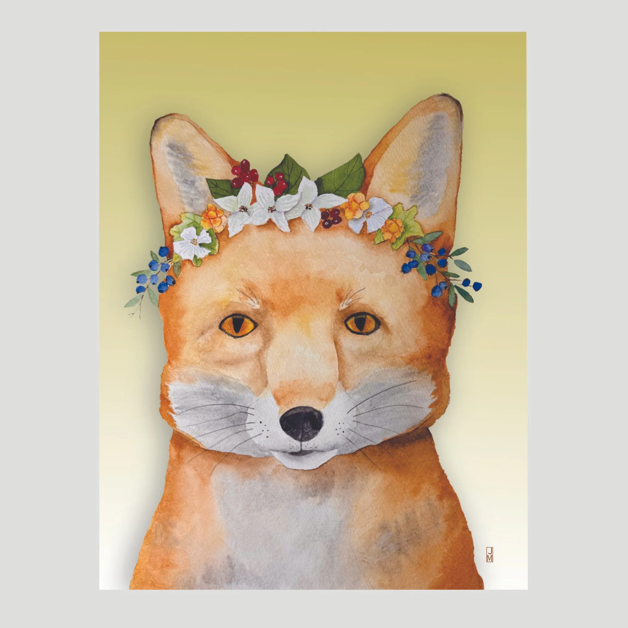 Red Fox Box Set of Blank Cards