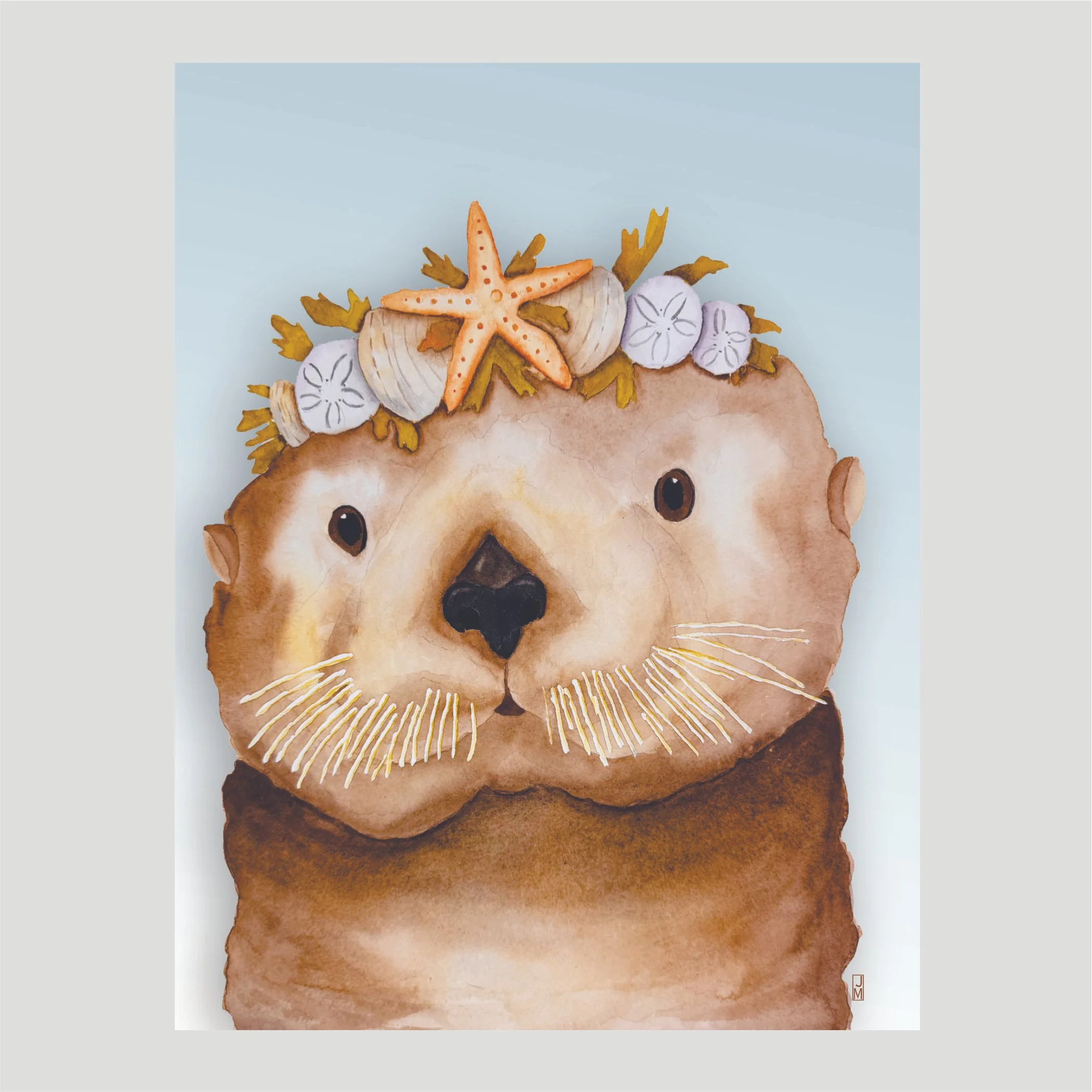 Sea Otter Box Set of Blank Cards