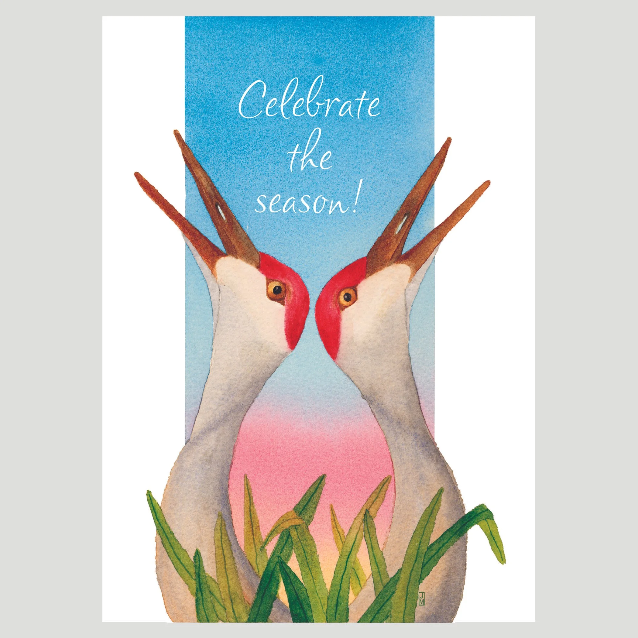 Sandhill Crane Christmas Card Box Set