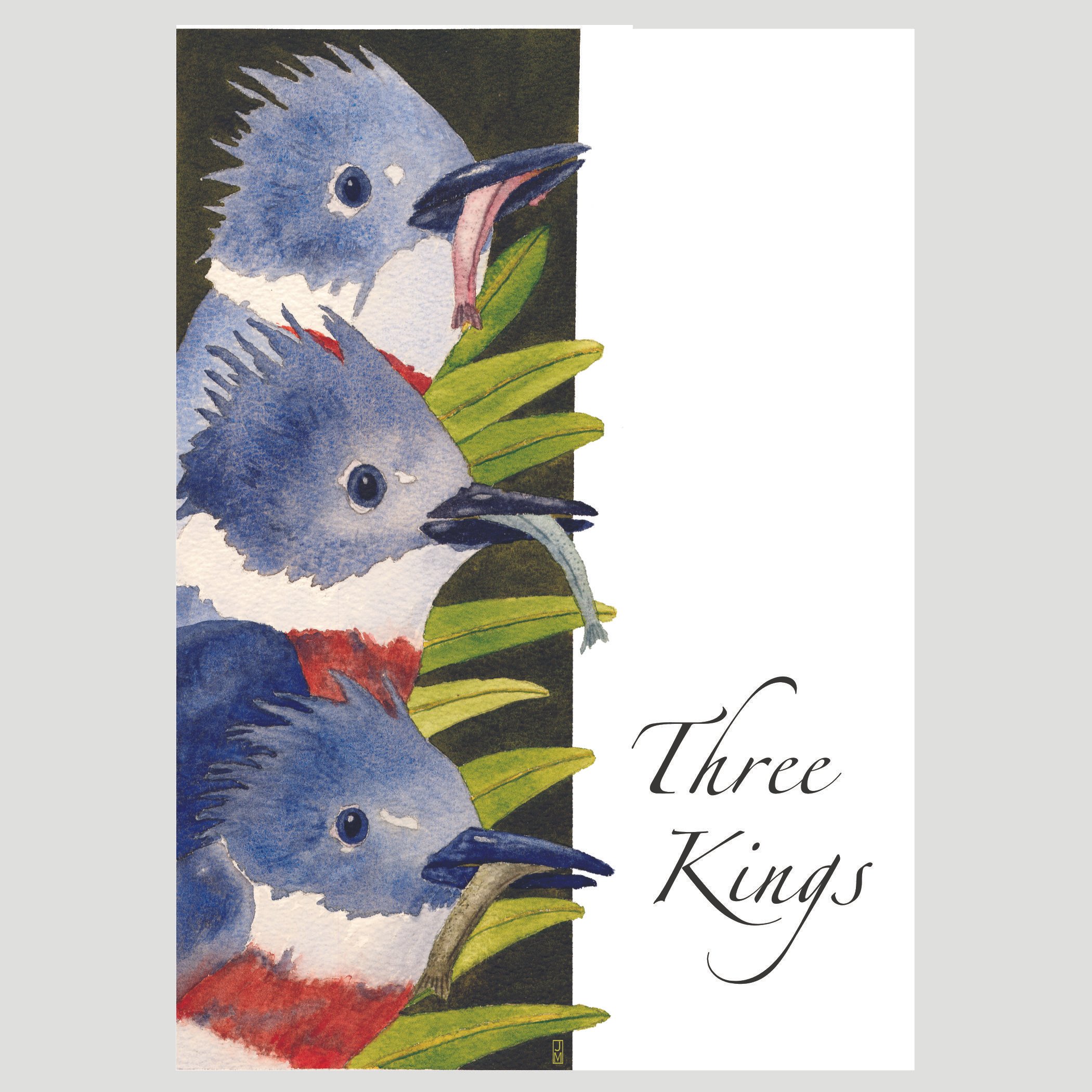 Belted Kingfisher Christmas Card Box Set