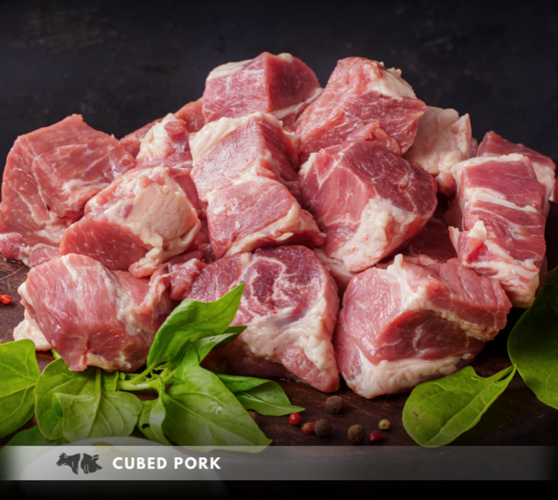 Cubes de porc