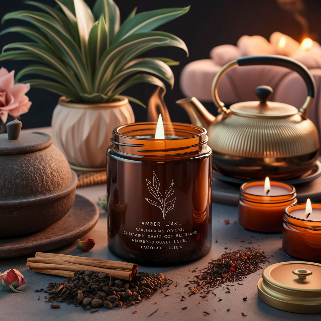 Waxtrot candle at a Tea House