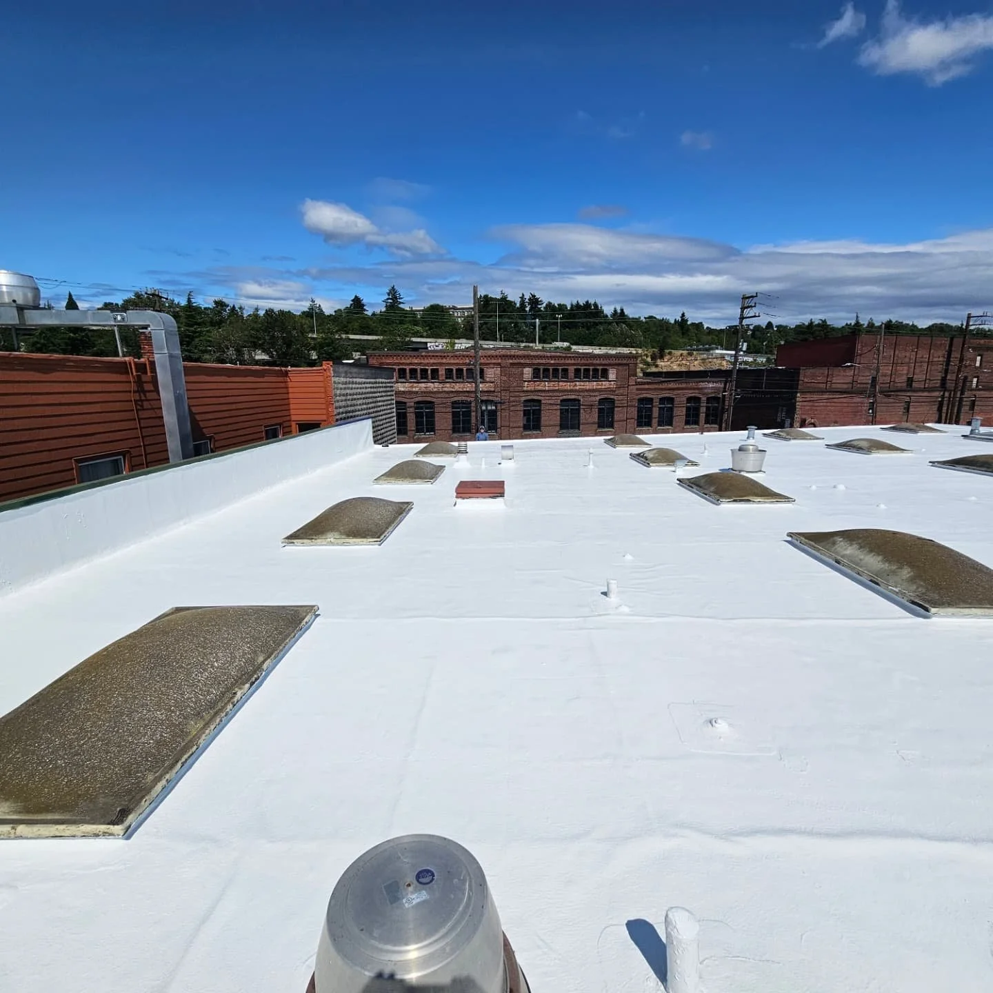 GE Enduris silicone coating instalation compete. #waweathershield #seattlewa