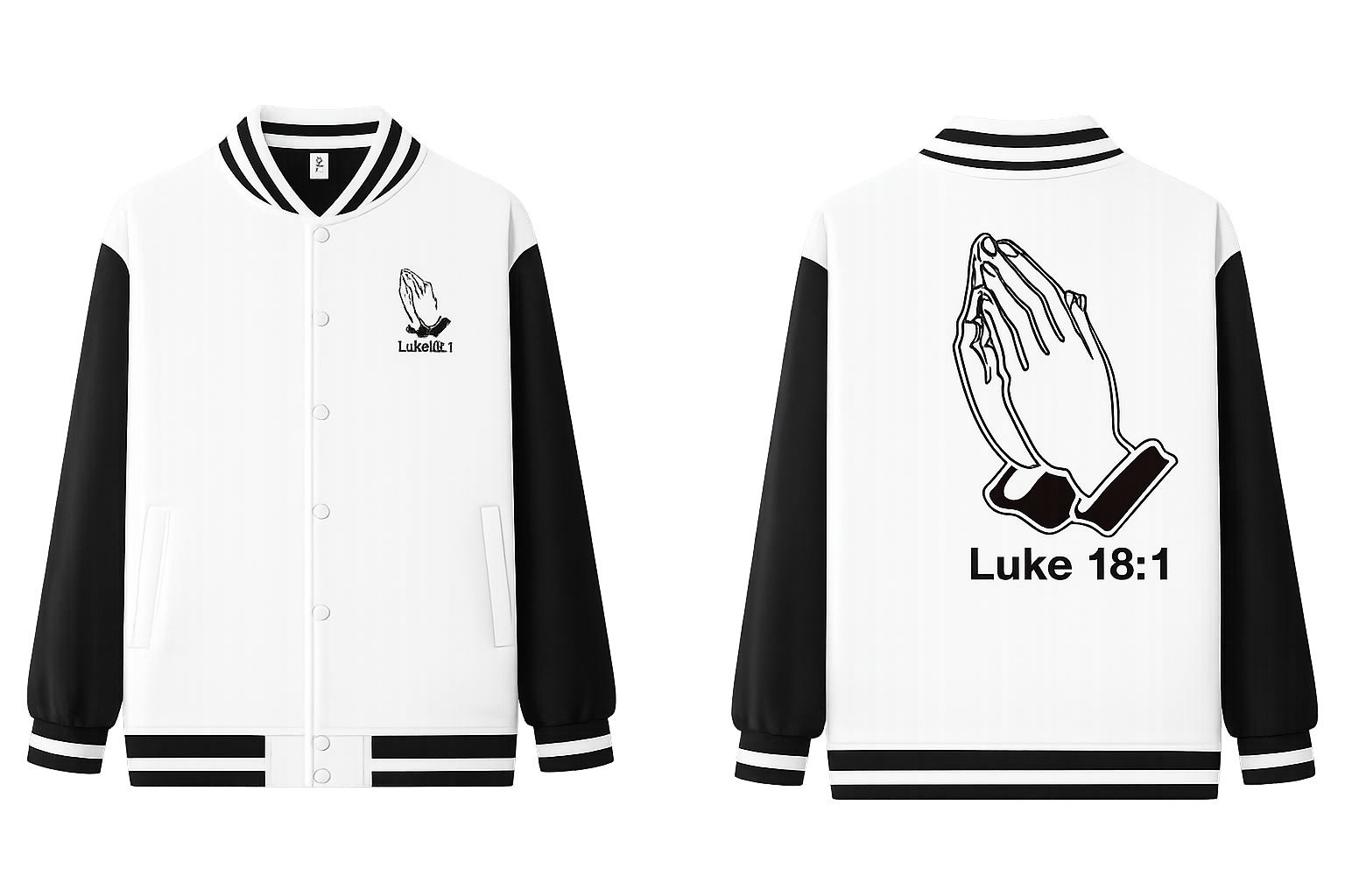 White jacket - Front and Back (Unisex)