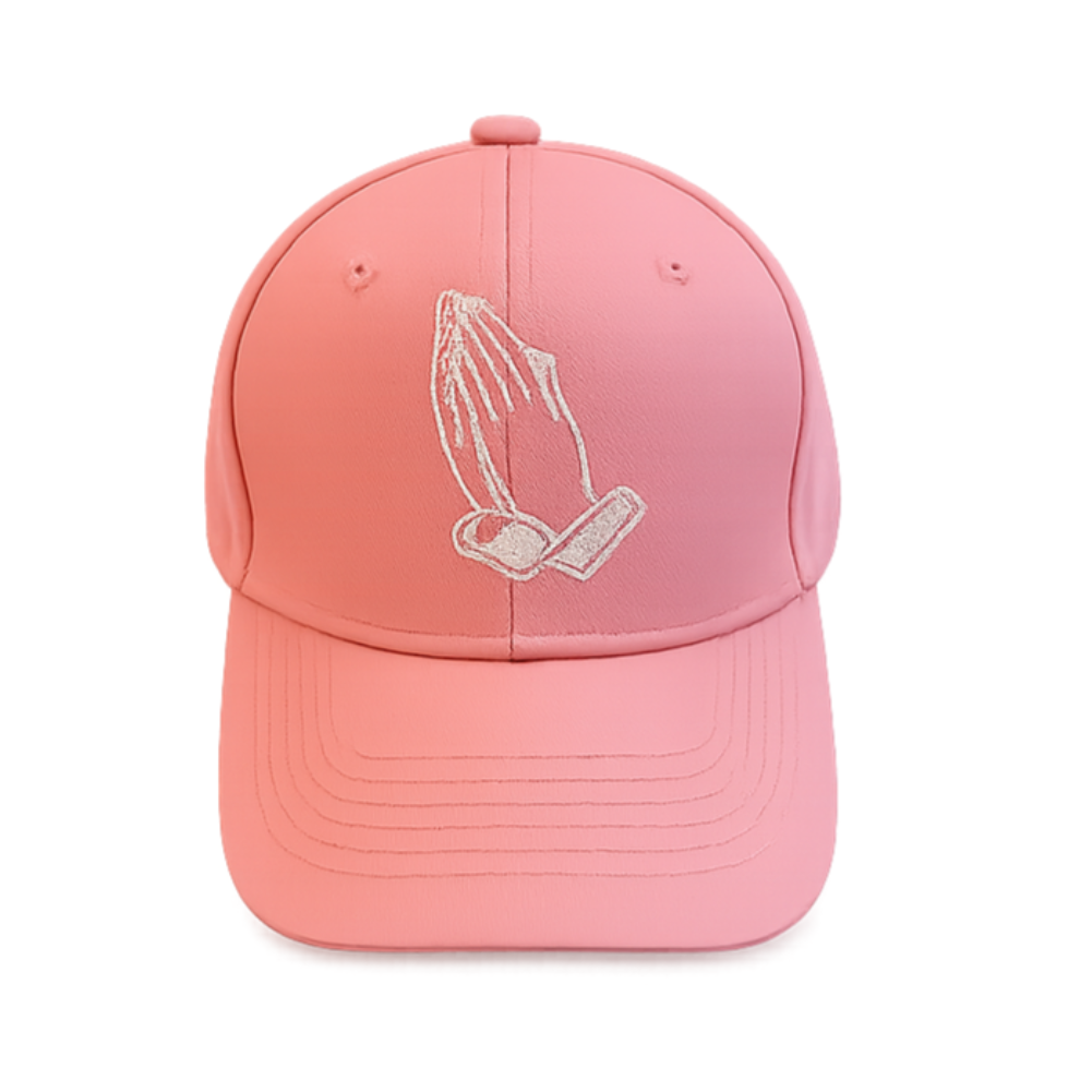 Pink baseball cap embroidered (Unisex)