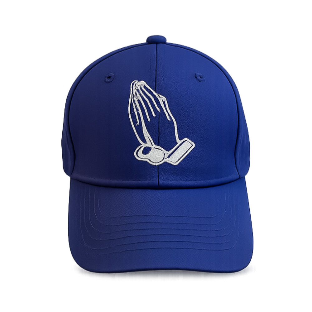 Royal blue baseball cap embroidered (Unisex)