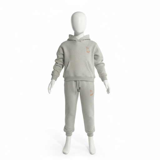 Child Oat Grey Sweat Suit (Unisex)