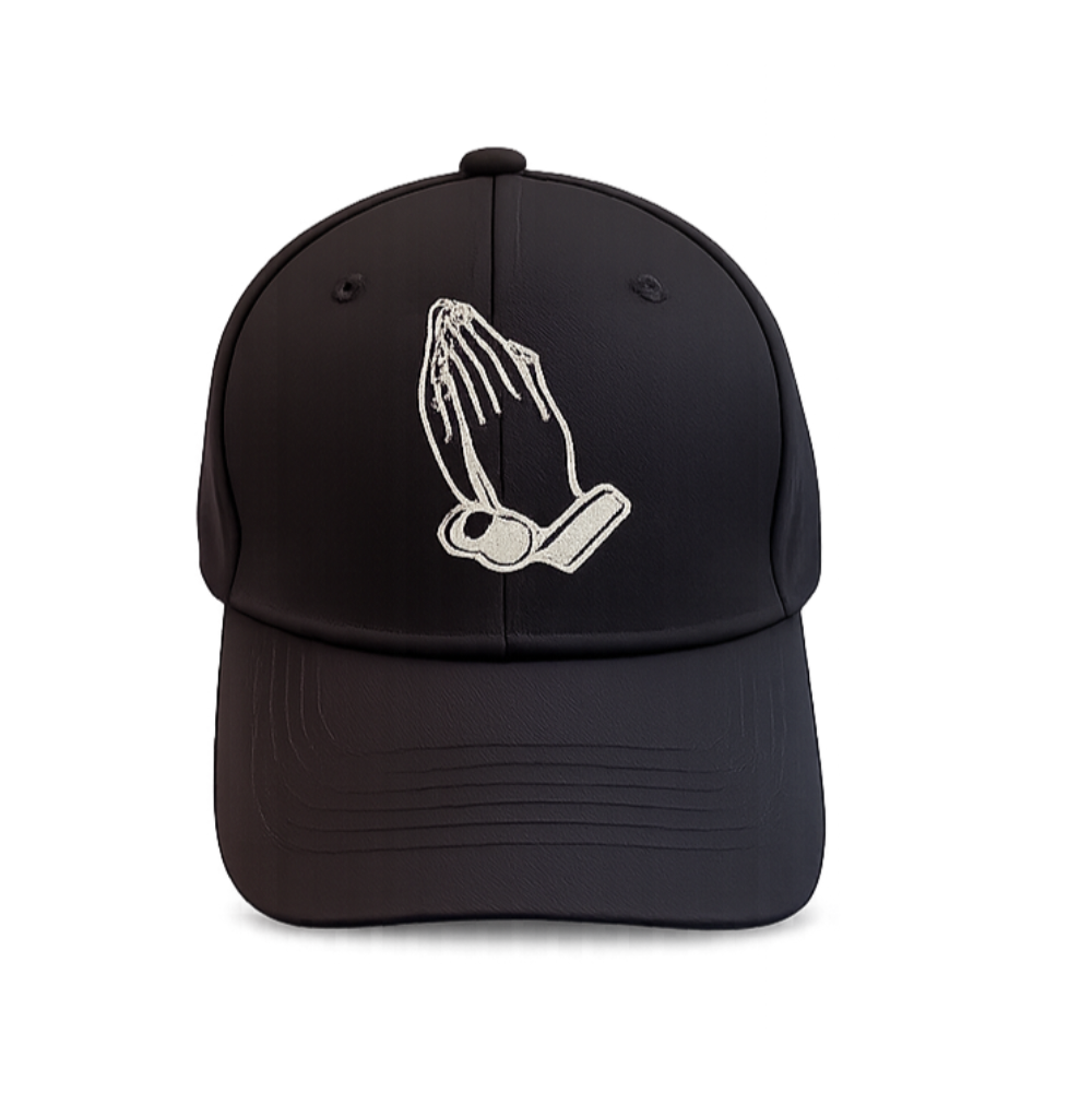 Black baseball cap embroidered (Unisex)