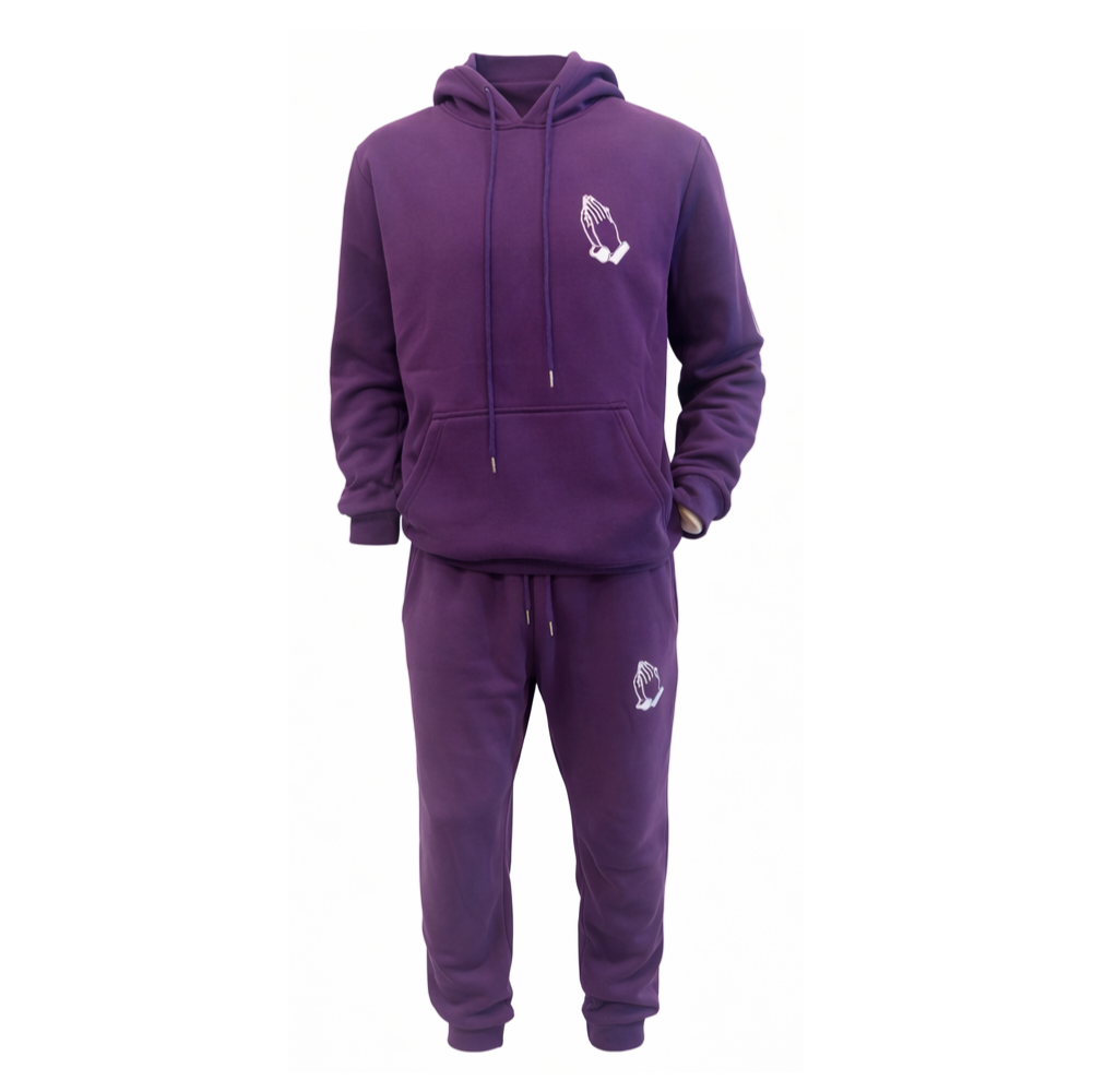 Purple sweat suit (Unisex) New