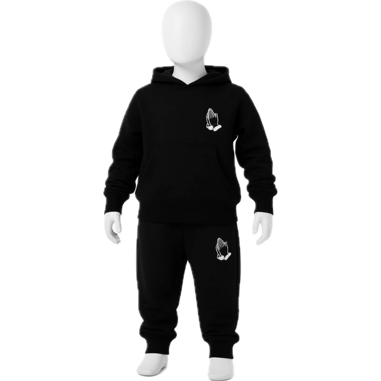 Child Black Sweat Suit (Unisex)