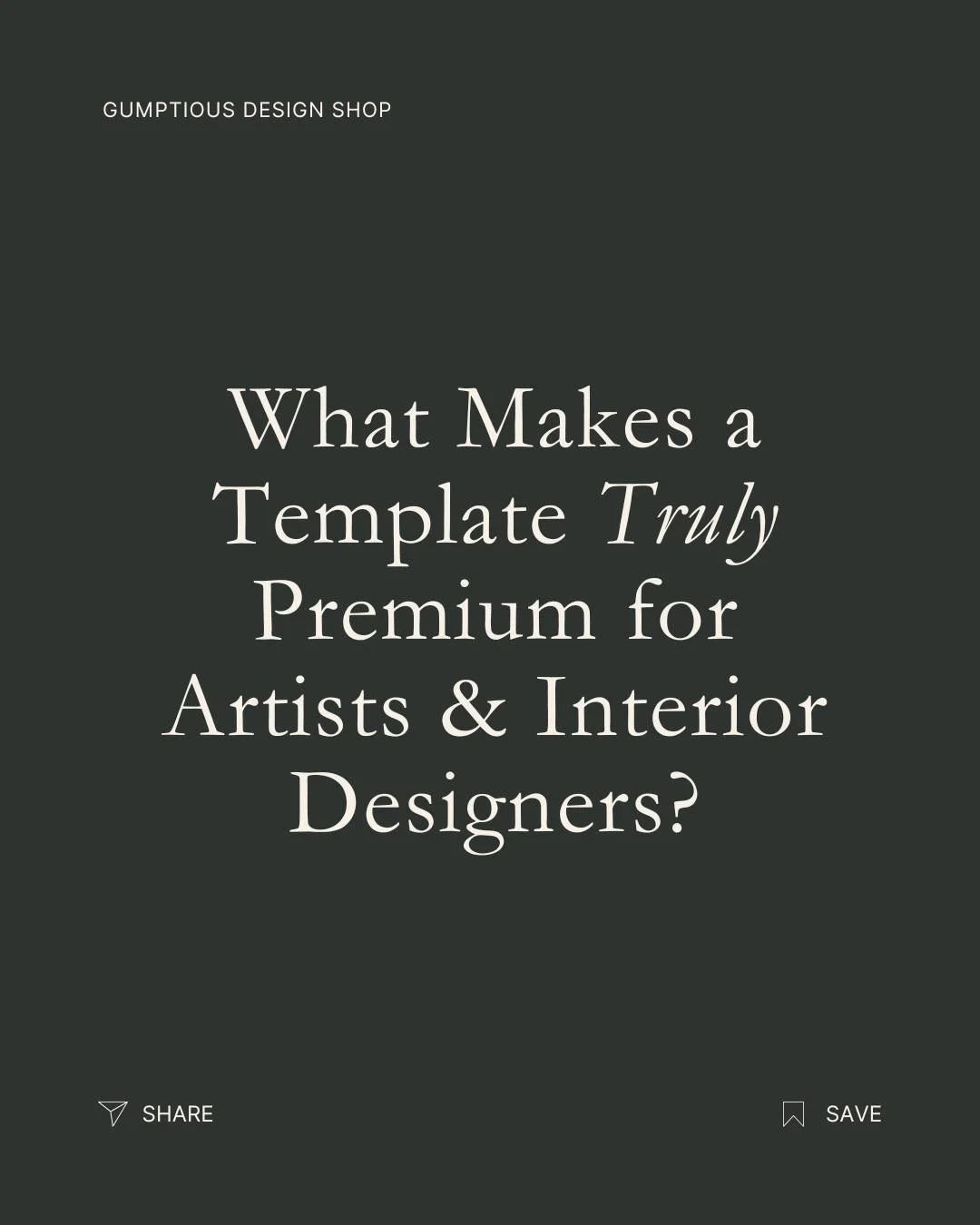 Not all templates are created equal &mdash; and if you&rsquo;re a visual thinker, a creative, or a founder with strong taste, you know what I mean.
⠀
Most templates look nice&hellip; but they don&rsquo;t tell the full story of your work. They flatten