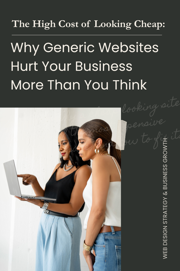 The High Cost of Looking Cheap: Why Generic Websites Hurt Your Business More Than You Think