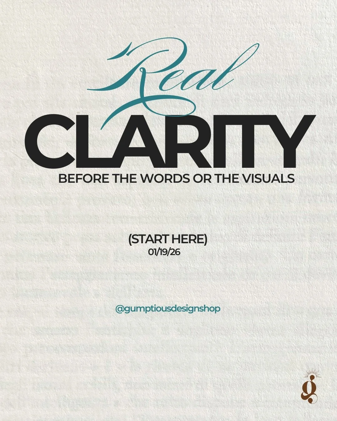 Real clarity lives in your business, the positioning, and the copy.
Design makes it visible. 

#BusinessDesign #BrandPositioning #DesignStrategy 
#BrandMessaging #StrategicDesign 
#WomenFounders #ServiceBasedBusiness