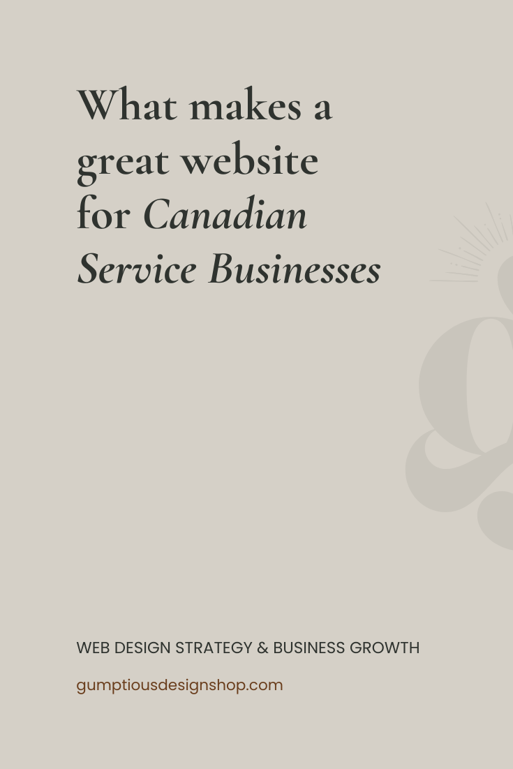 What makes a great website for Canadian service businesses