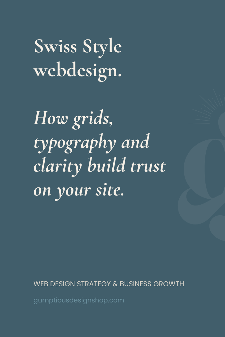 Swiss Style web design: How grids, typography, and clarity build trust on your Squarespace site