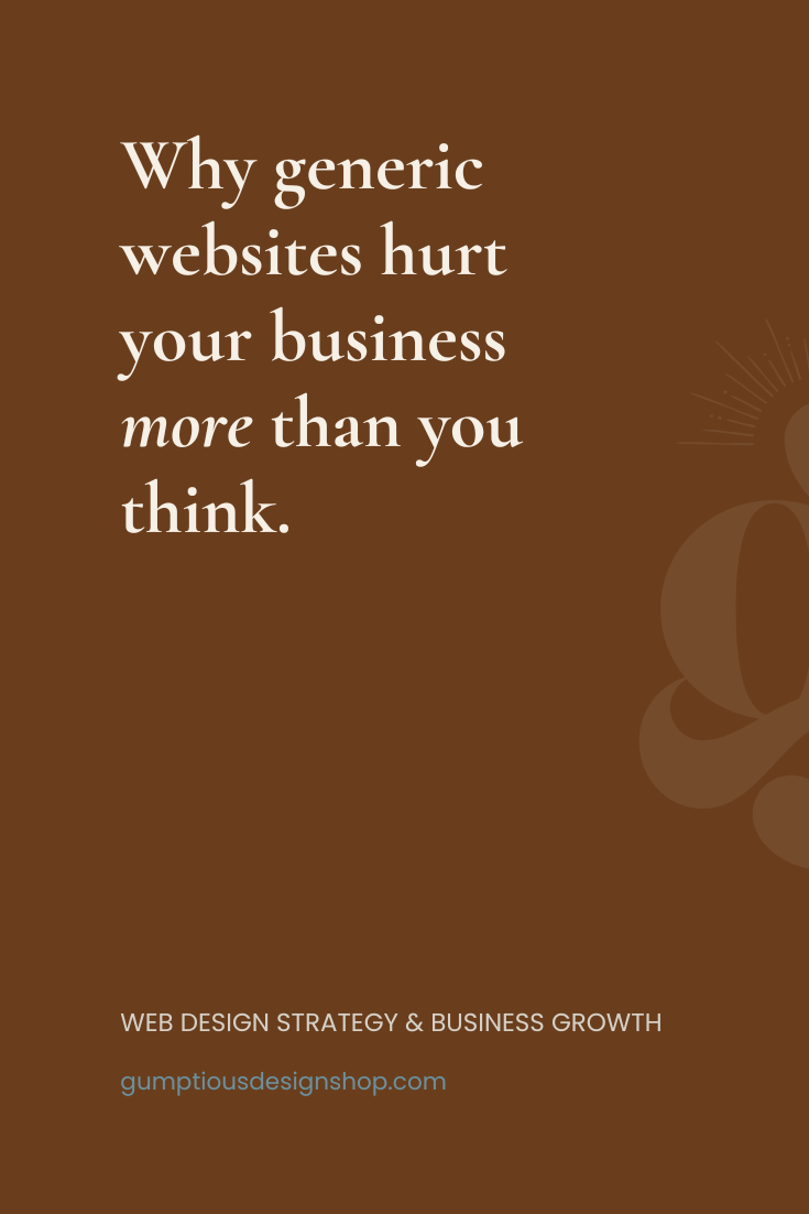 The high cost of looking cheap: why generic websites hurt your business more than you think