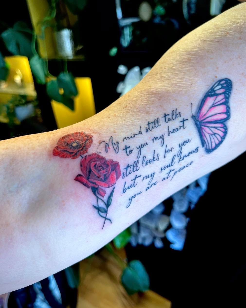 Such a special piece done by @cloud.tattoos before she started her maternity leave 🫶 We&rsquo;ll never get over how much we appreciate being trusted by you all with such meaningful pieces ❤️

Keep an eye out on our socials for when Claudia&rsquo;s b