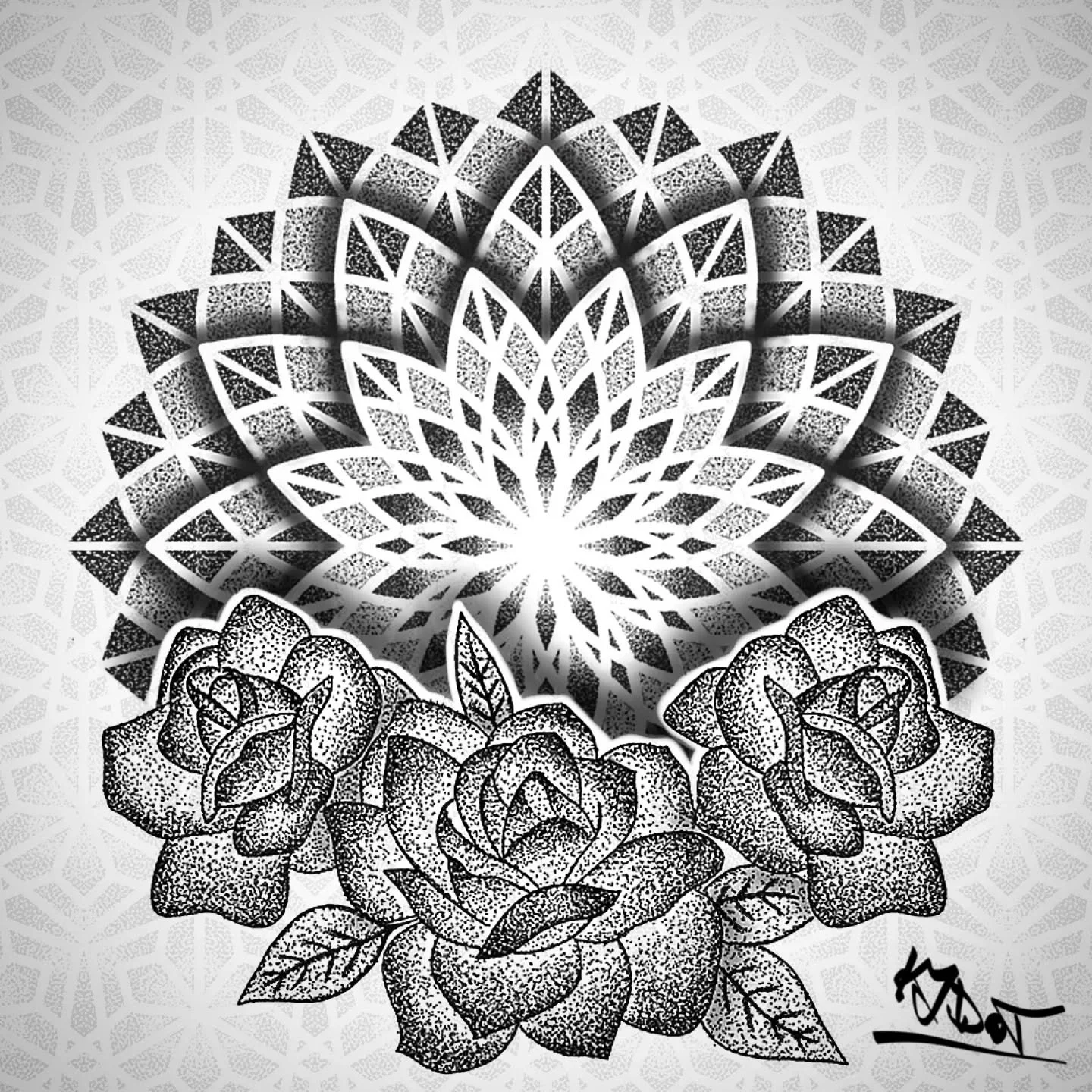 ⚡️⚡️AVAILABLE DESIGN⚡️⚡️
.
.
Roses are black, mandalas symmetrical, and I can't rhyme. Therefore, I'd like to introduce this available design up for grabs. Various sizes and placements available. Don't be shy and fire up that DM for details. 🤙
.
.
#