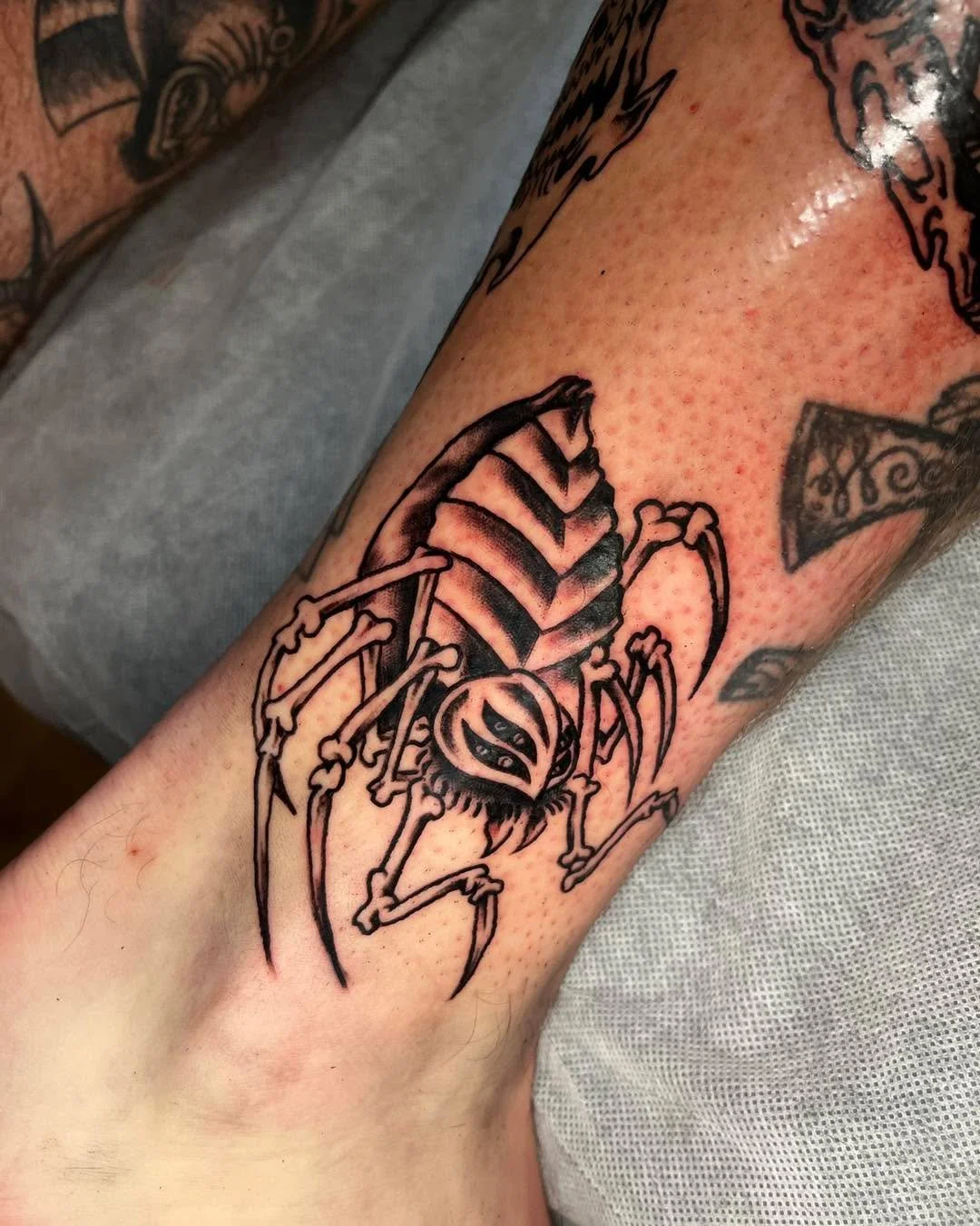 A few bangers @lkw_tattoos smashed out all in one day recently 🫶 Liam can fit so much into a full day sit and each piece comes out looking so sick! 

DM Liam to book in and see what cool skin stickers you can walk out with in a day 🫢

#tattoo #tatt