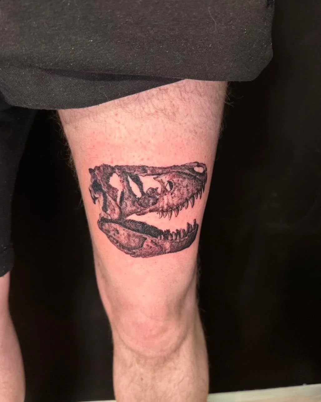 Who doesn&rsquo;t love an awesome realism dino skull 💀 @saturnine_ttt has a whole flash sheet of these ready to go so swipe through to choose which ones your fave before they all go 🫢

DM Sam to snatch up one of his remaining appointments and this 