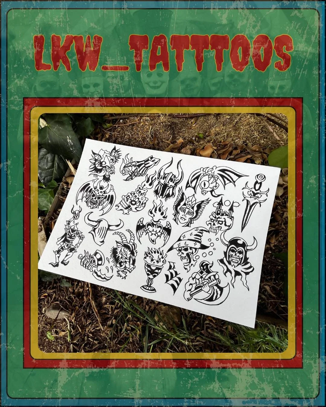 The flash drops for this weekend just keep coming and they are getting us so hyped up for Saturday! 👻

This page is from @lkw_tattoos and jam packed full of insane designs for insane prices ❤️&zwj;🔥

Only 3 days to go til our big 5th birthday Freak