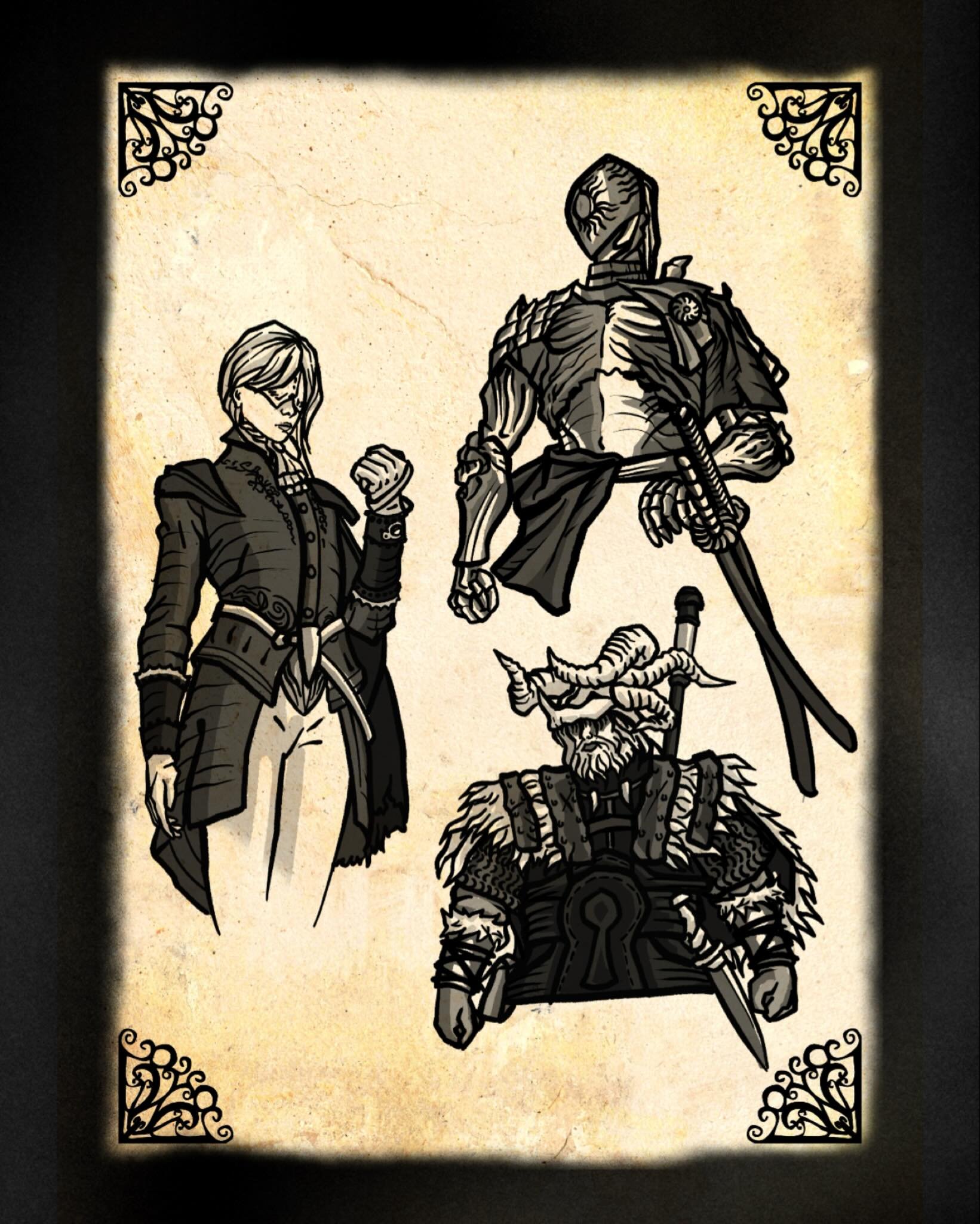 New Nightreign flash! Duchess, Executor and raider! Message directly to book!

#fromsoft #nightreign #darksouls #tattooflash #adelaide