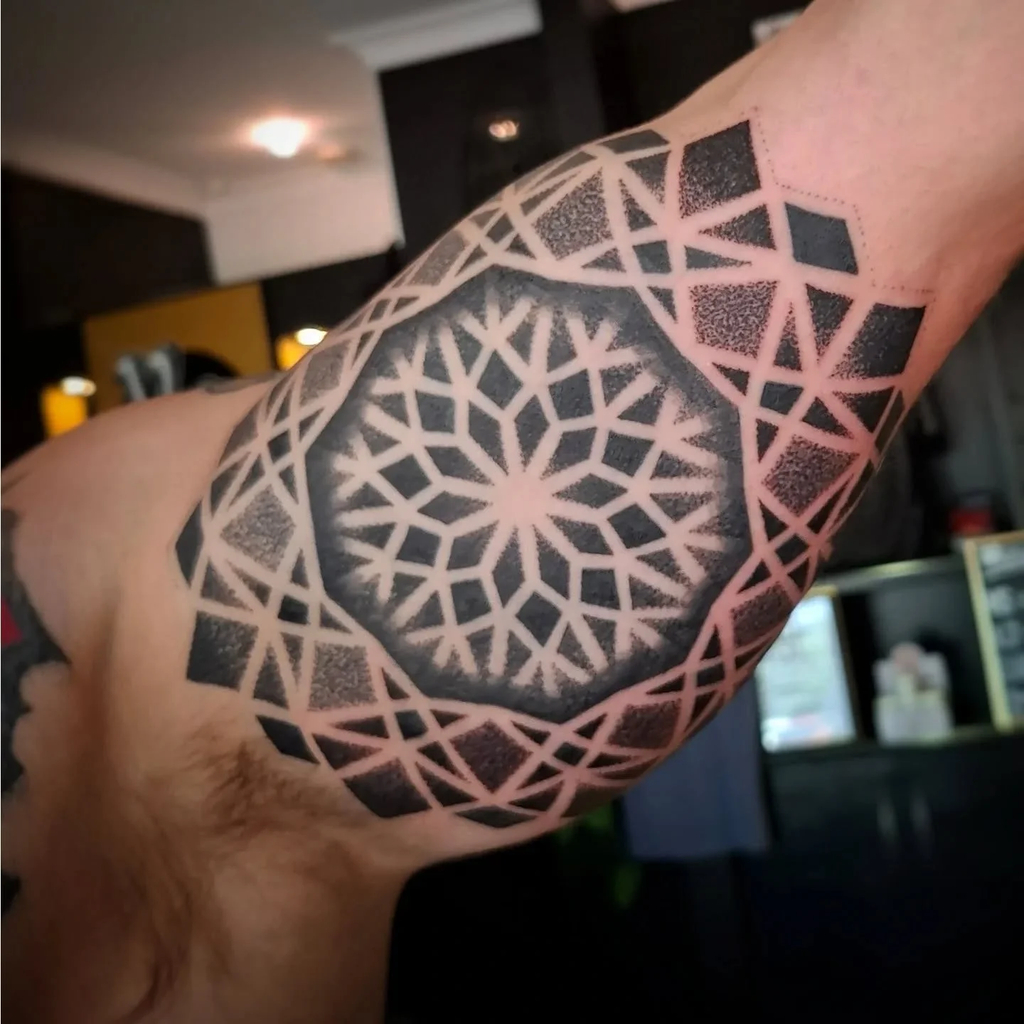 Building a new sleeve. 💥
​We've added this inner bicep piece for Daniel today as part of a larger ongoing project. We&rsquo;re working on flowing the new work into his existing tattoos for a seamless full sleeve. ​Thanks for the trust mate! I can&rs