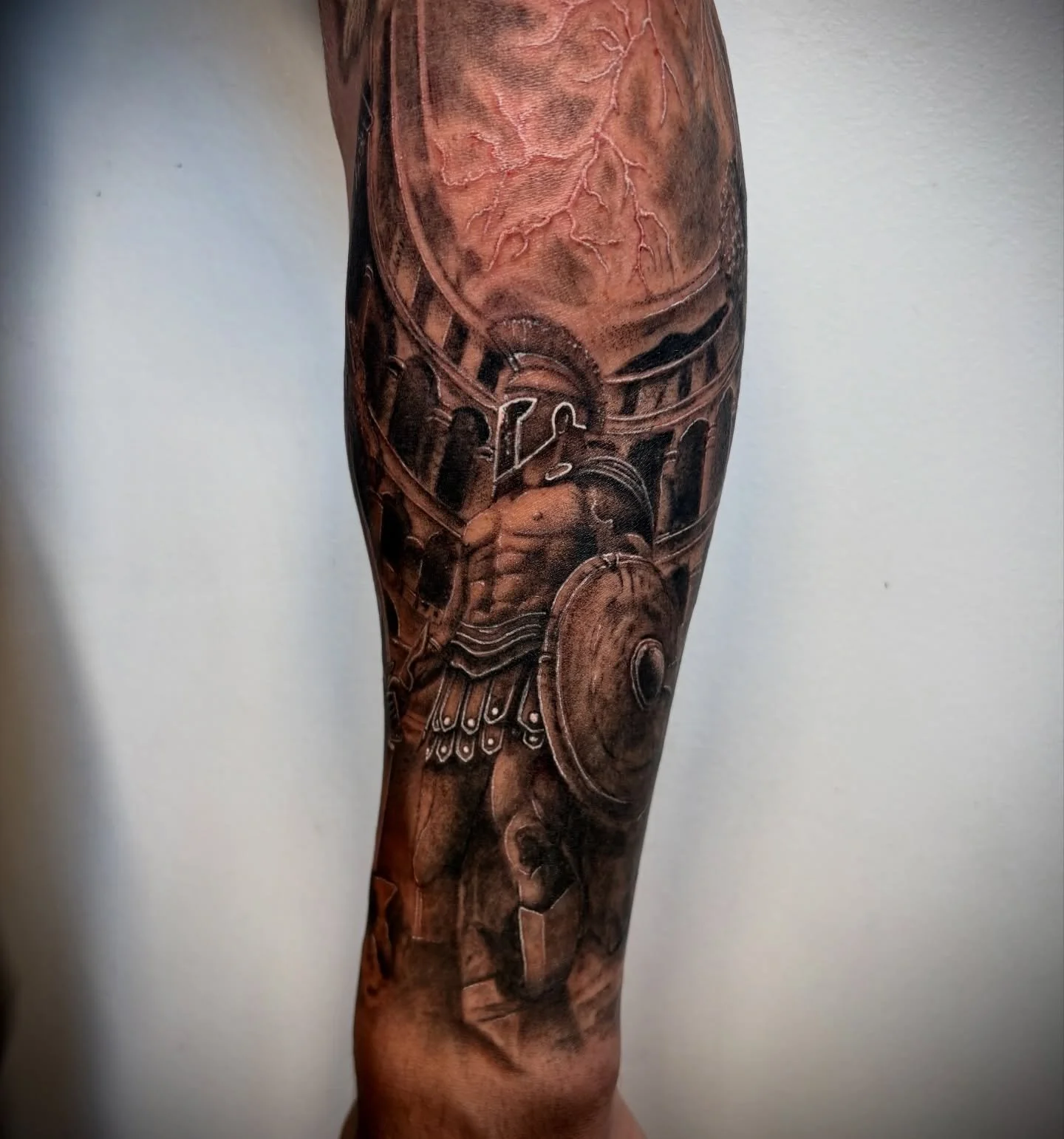 Absolutely loved tattooing this Spartan piece &mdash; one of my favourite styles to work in. Huge thank you to an amazing client for the trust 🤙🏼

#SpartanTattoo #BlackAndGreyTattoo #WarriorTattoo #TattooArtist #TattooWork #InkedAustralia #Adelaide