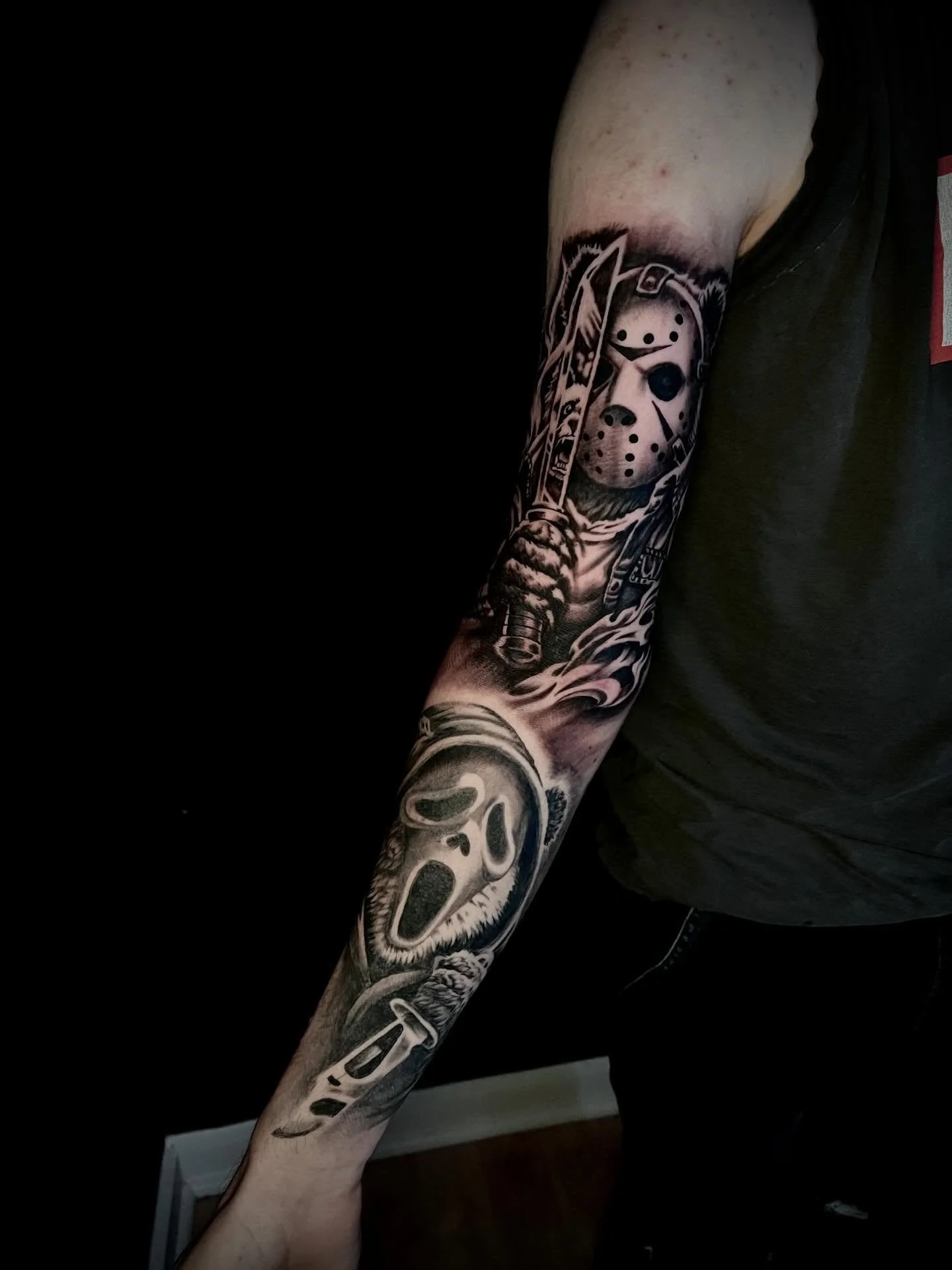 Super fun sleeve I&rsquo;ve been working on with Caleb!
This sleeve is a collection of serial killers with a twist!
Yes they&rsquo;re pandas now and I&rsquo;m so here for it.
Such a fun project, can&rsquo;t wait to keep going with these!
Thanks heaps