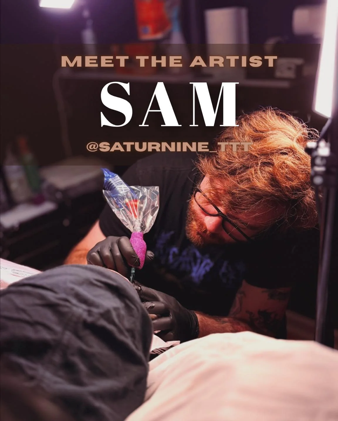 🖤 MEET THE ARTIST 🖤

Sam is the studios 3rd year apprentice and one of the newest additions to the VS crew, bringing with him his love of medieval art, fantasy and really all things nerdy ⚔️

He&rsquo;s heavily inspired by traditional woodcut and e