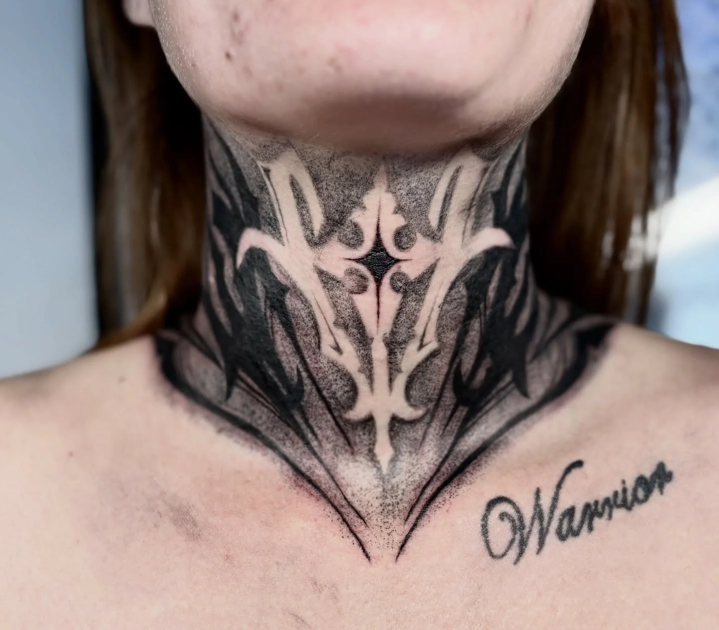 LOVED  doing this one! I was shocked how perfect she sat for the whole thing with no complaints! Thanks so much for trusting me girl and being and incredible client🖤 

*half healed half fresh