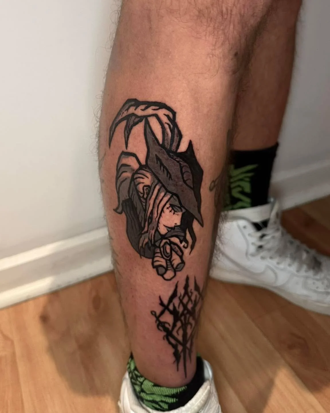 Some new flash additions for this client by @saturnine ❤️&zwj;🔥

Sam has so much awesome flash ready to go, starting at $100, and spots available as early as this weekend, so consider this your sign to book in and add to your collection 👀

#tattoo 