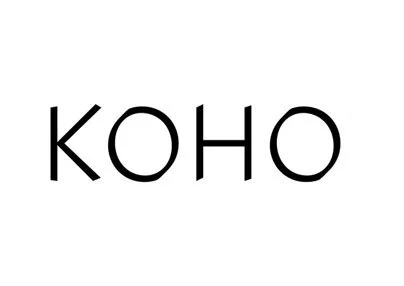The word 'KOHO' in black uppercase letters on a white background.