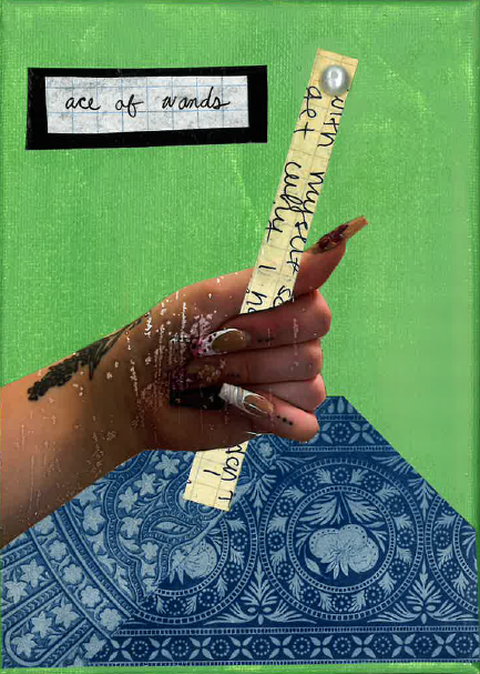 lara's tarot: ace of wands (2025) | a new journey and all its potential takes root. bite the bullet, lar, and allow this new chapter and its energy to drive you. you don’t always needs to know the outcome to embrace it.
