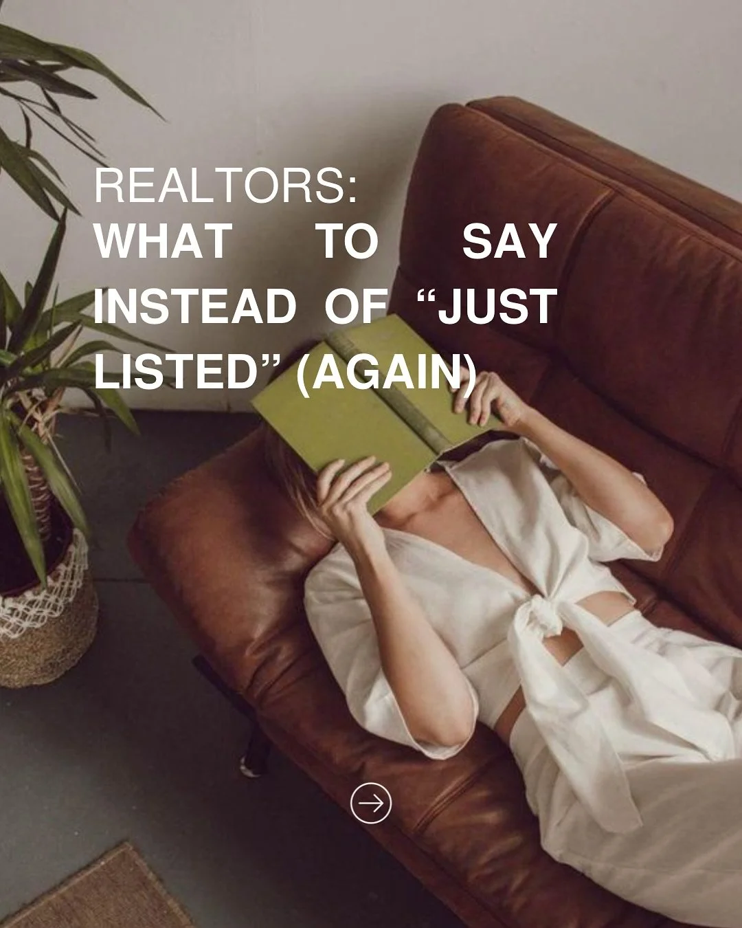 &ldquo;Just Listed&rdquo; isn&rsquo;t a hook&hellip; 

It&rsquo;s a heading. It doesn&rsquo;t tell the story behind the home like we can in Listing Campaigns or with me as your outsourced social media manager. 

If you want people to actually stop sc