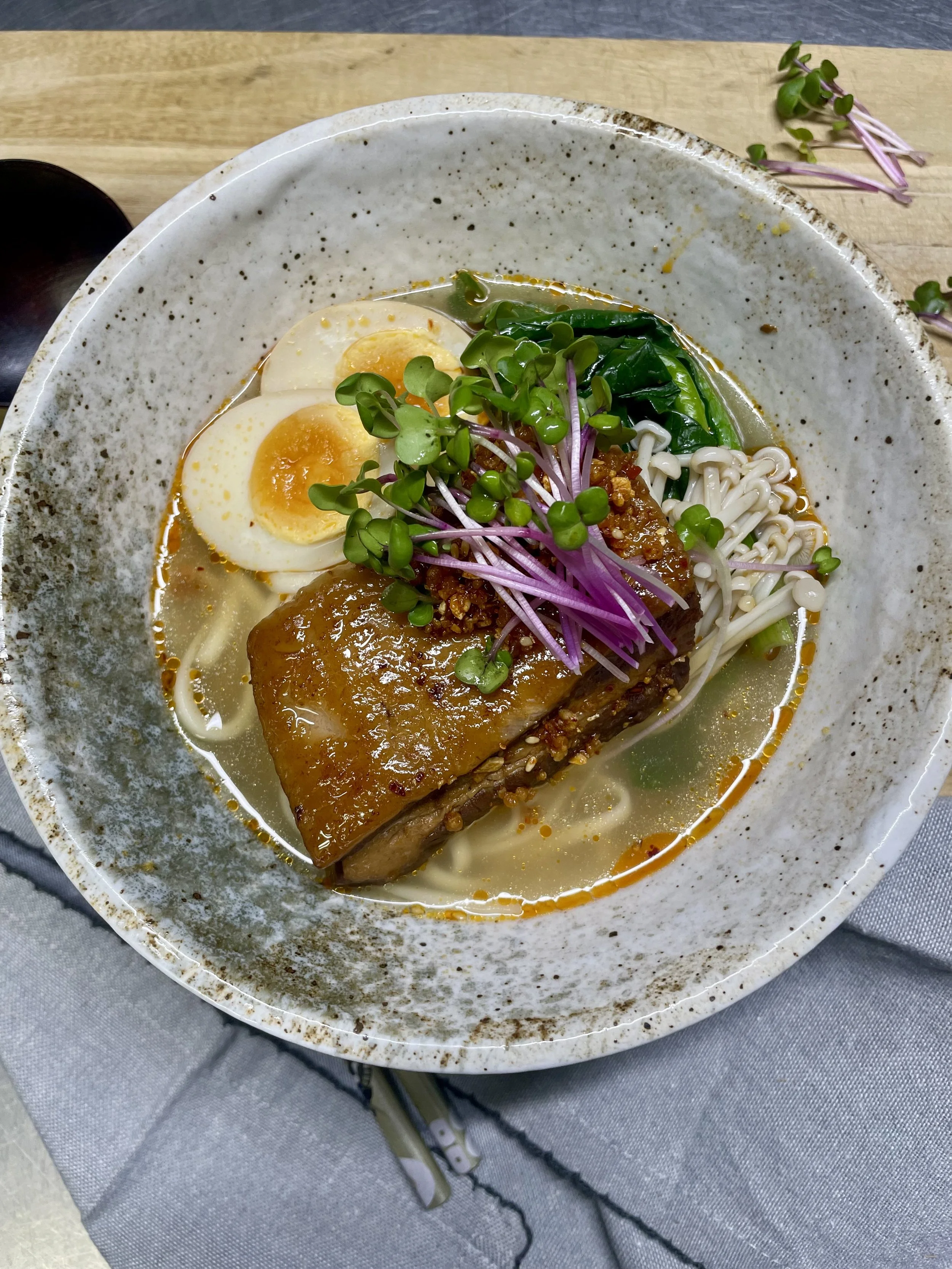 Slow Cooked Pork Belly Ramen