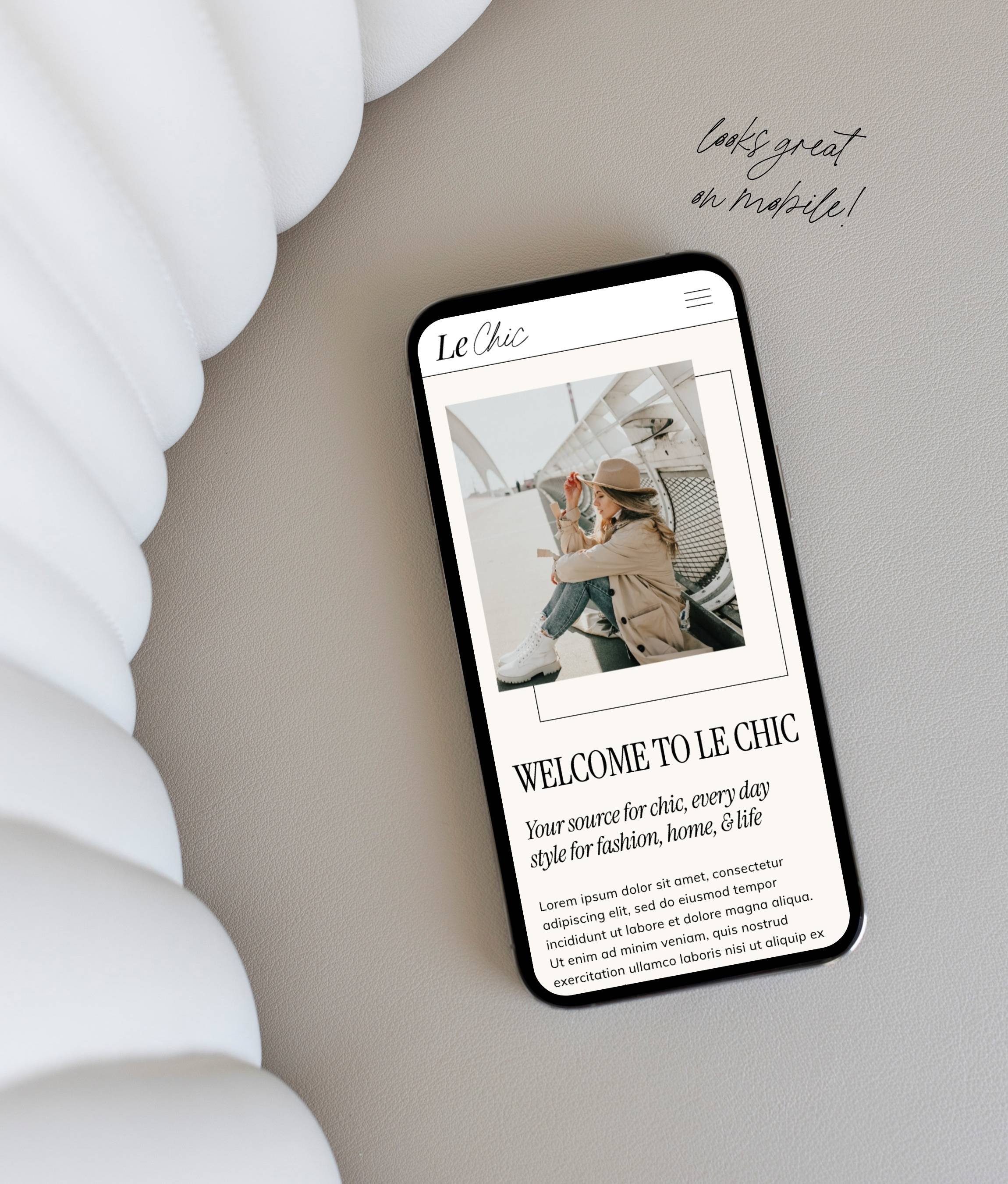  Squarespace Website Templates for Bloggers, Influencers, Content Creators - Le Chic Squarespace Blog Template 