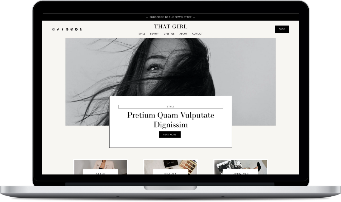 Squarespace Templates for Bloggers, Influencers, Content Creators