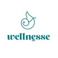 Logo with a stylized teapot and the word 'wellnesse' in lowercase