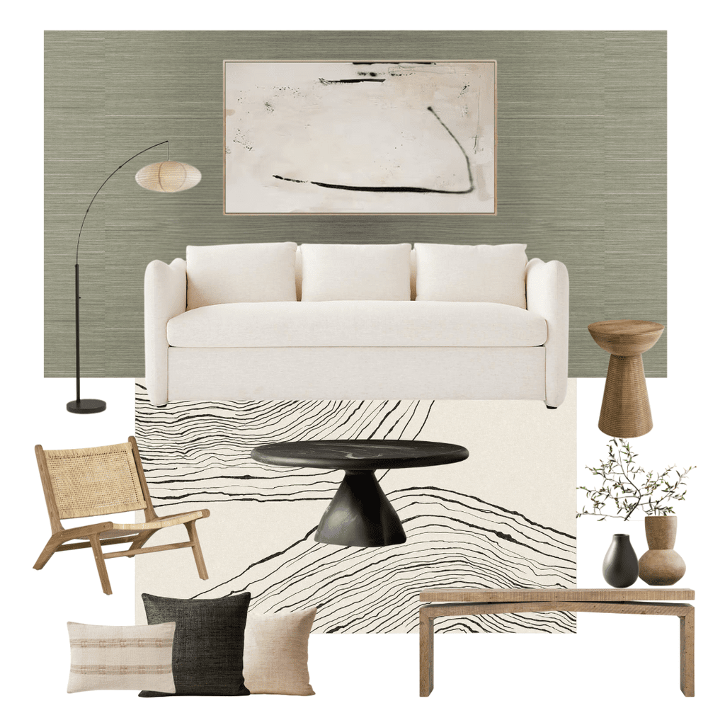 Wabi Sabi Living Room | Saltwood Interiors | Interior Design Santa Barbara