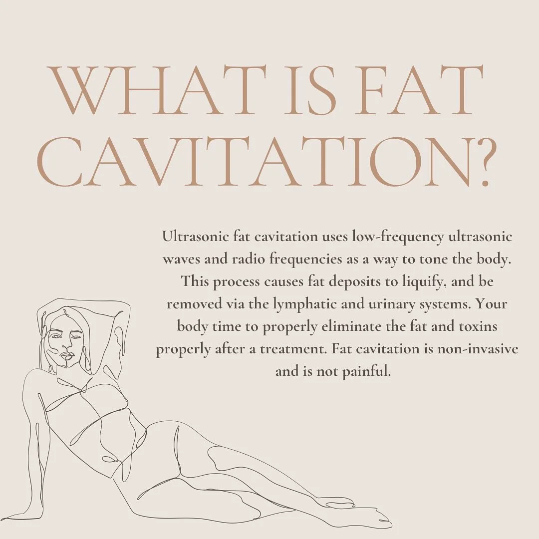 What is fat cavitation? 
Fat cavitation is a non-invasive treatment that uses low-frequency ultrasound to target and break down stubborn fat cells. Ideal for areas like the abdomen, thighs, arms, and flanks, this safe and effective procedure helps co