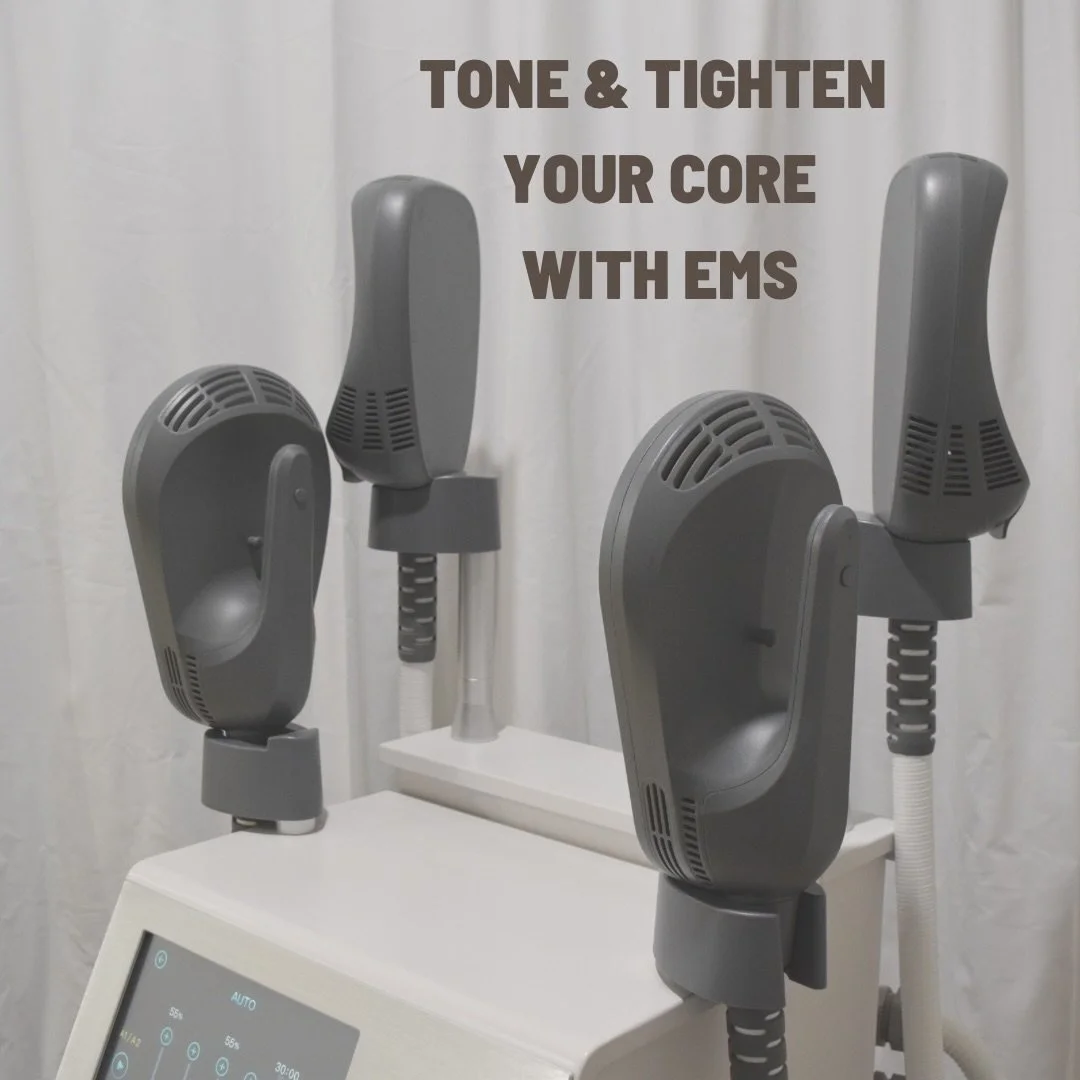 EMS body toning = deeper core muscle activation, faster results. Our TNS clients often pair EMS with fat freezing and regular exercise to see maximum results. 

DM us for enquires and bookings for EMS or any package bookings. 

#fatfreezing #cryolipo