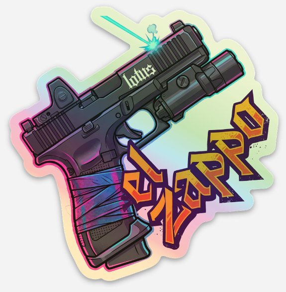El Zappo Holographic Sticker