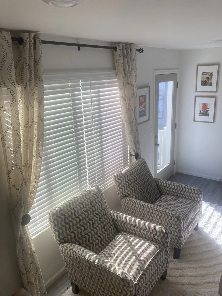 Sunsoaked lounge is a place to relax together