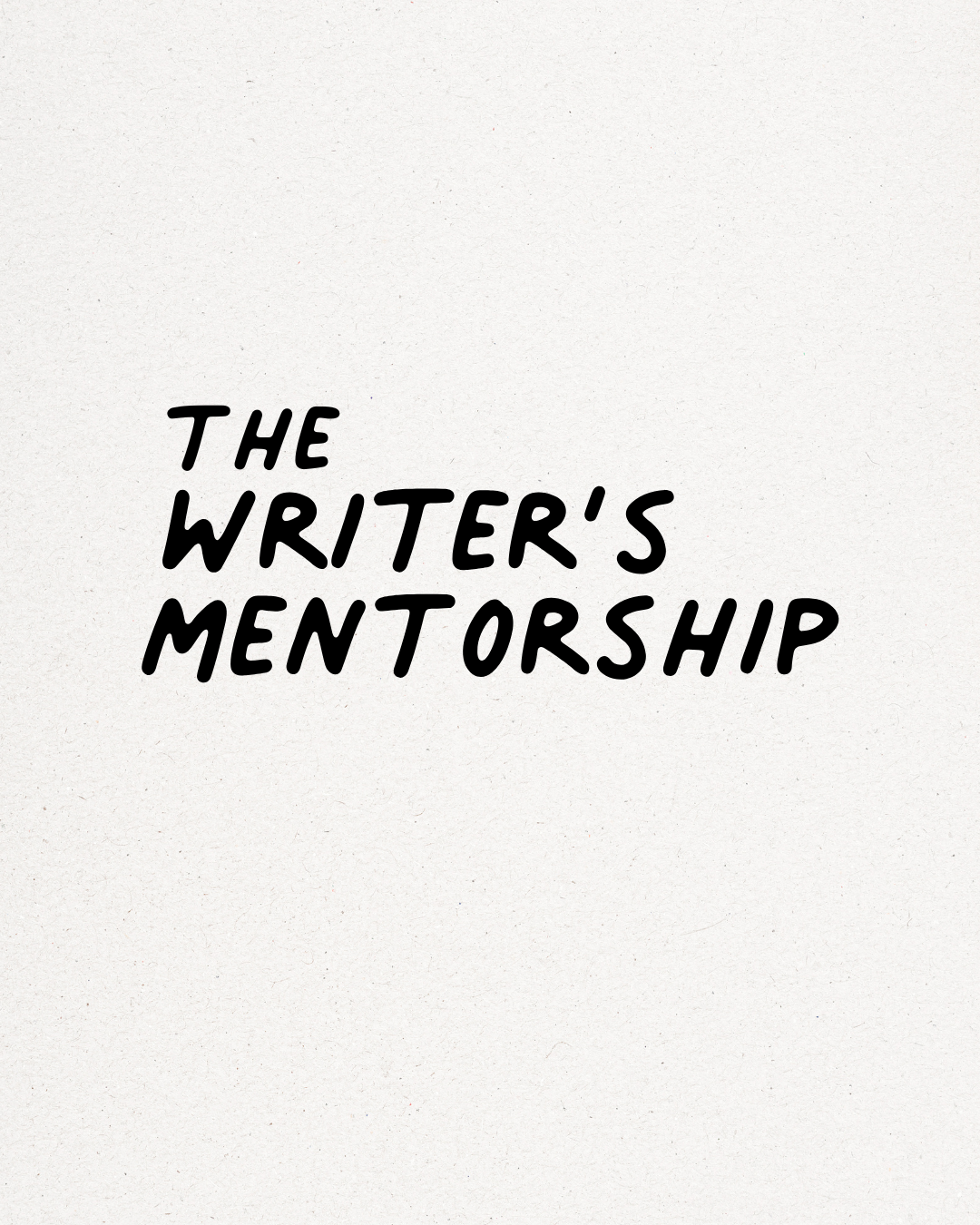 1:1 Writing Mentorship – 3 Month Container
