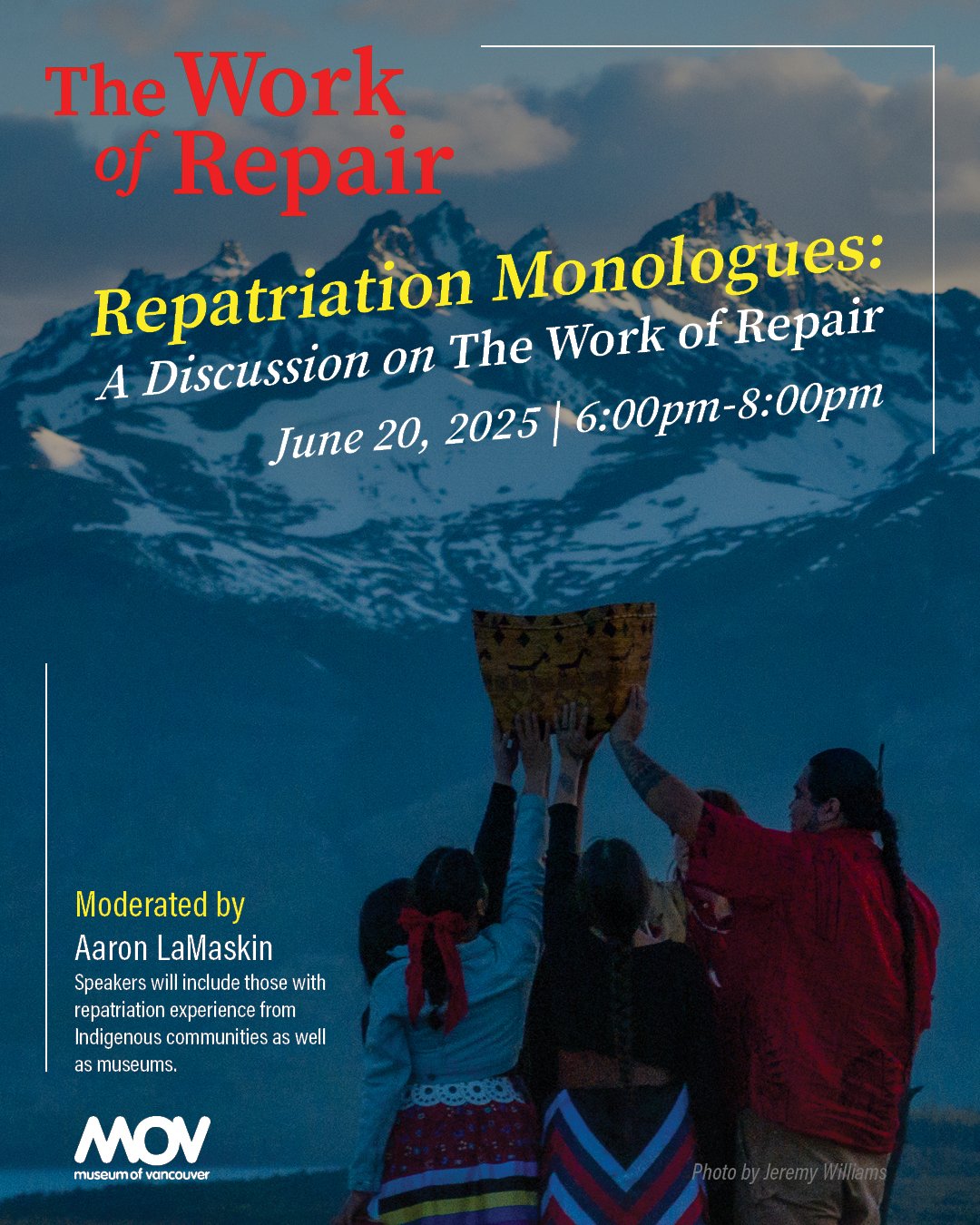 Repatriation Monologues: A Discussion on The Work of Repair, 2026