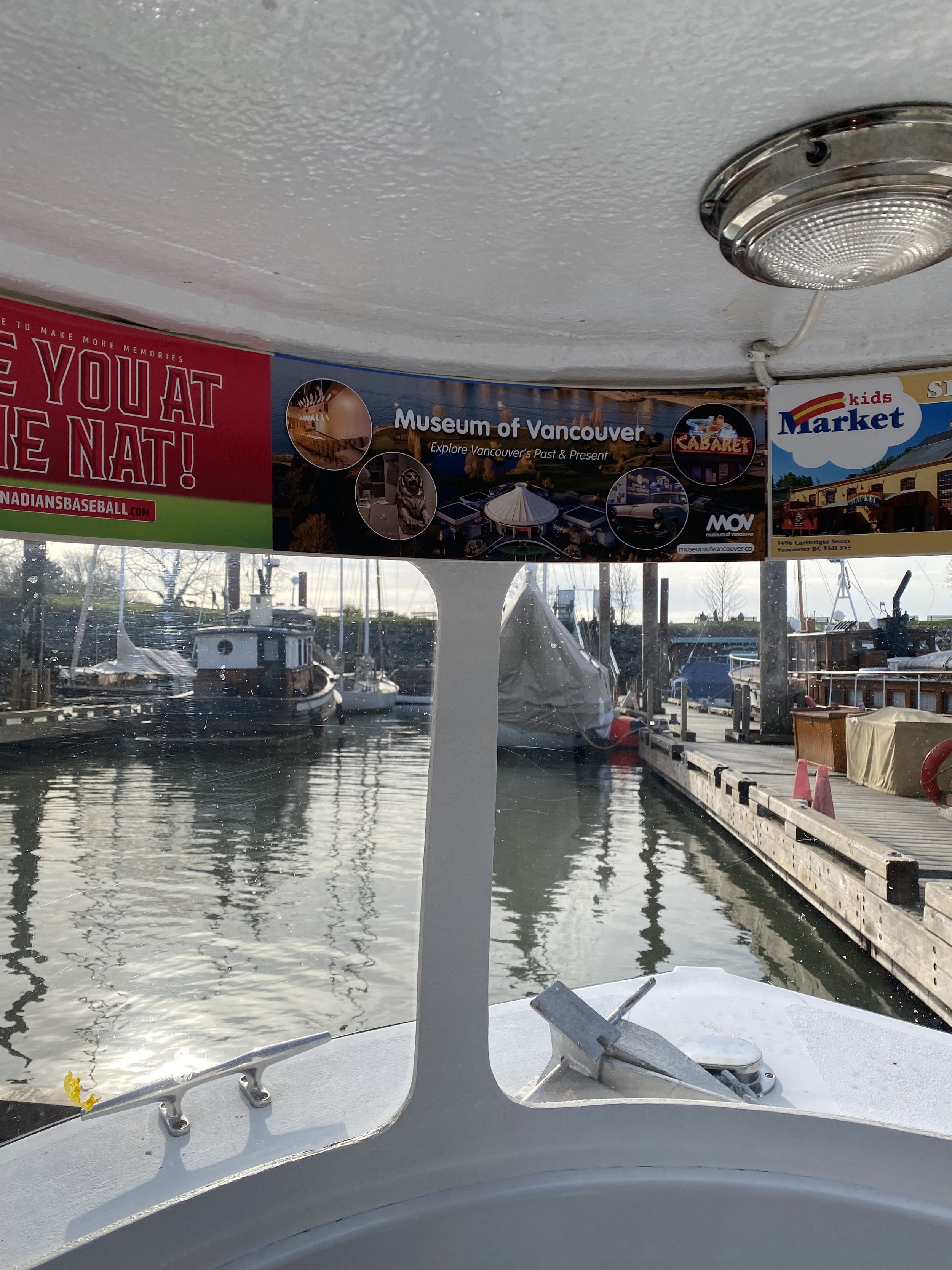 MOV Banner inside the False Cree Ferries, 2025