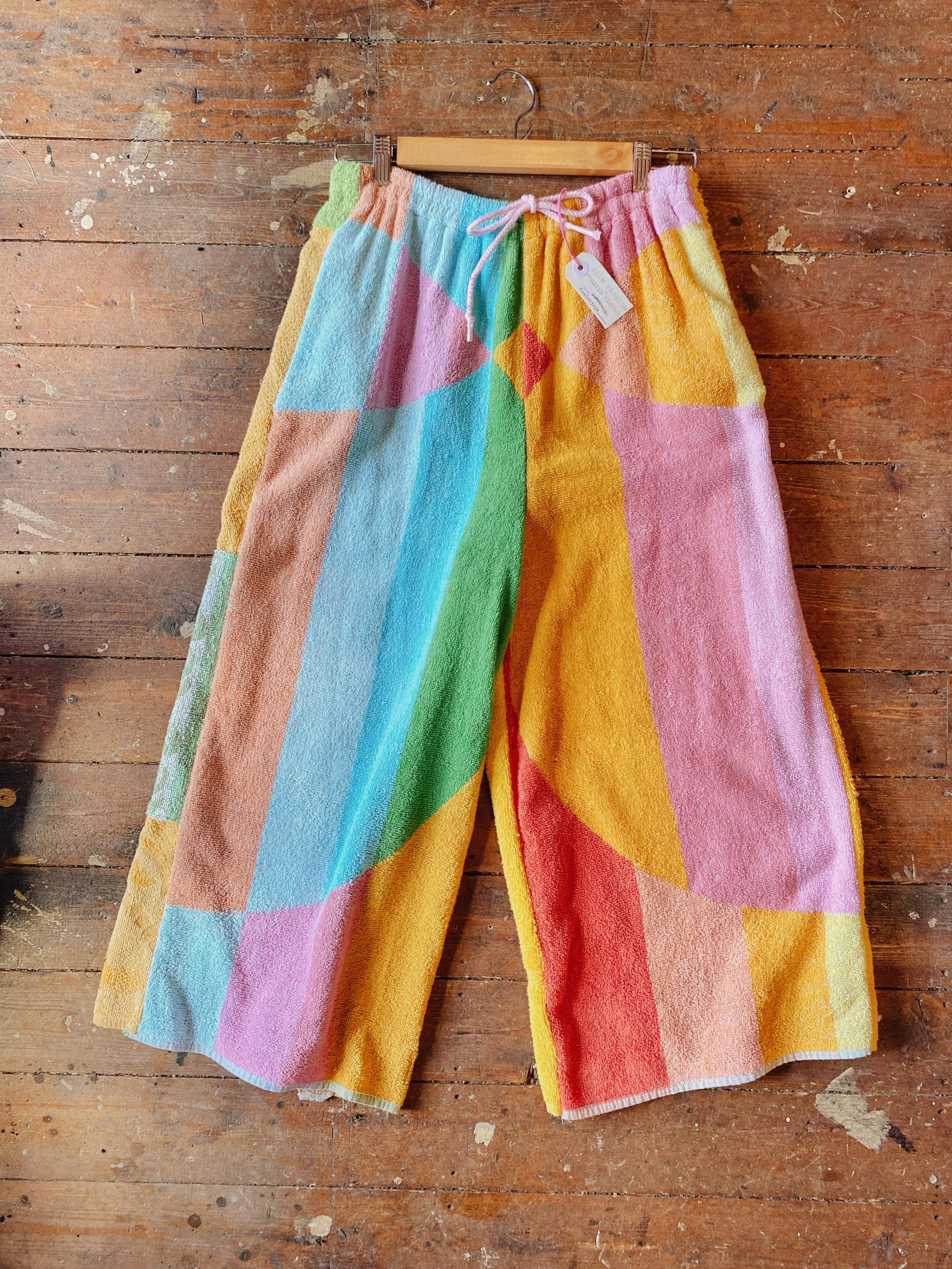 Patchwork Towel Pants