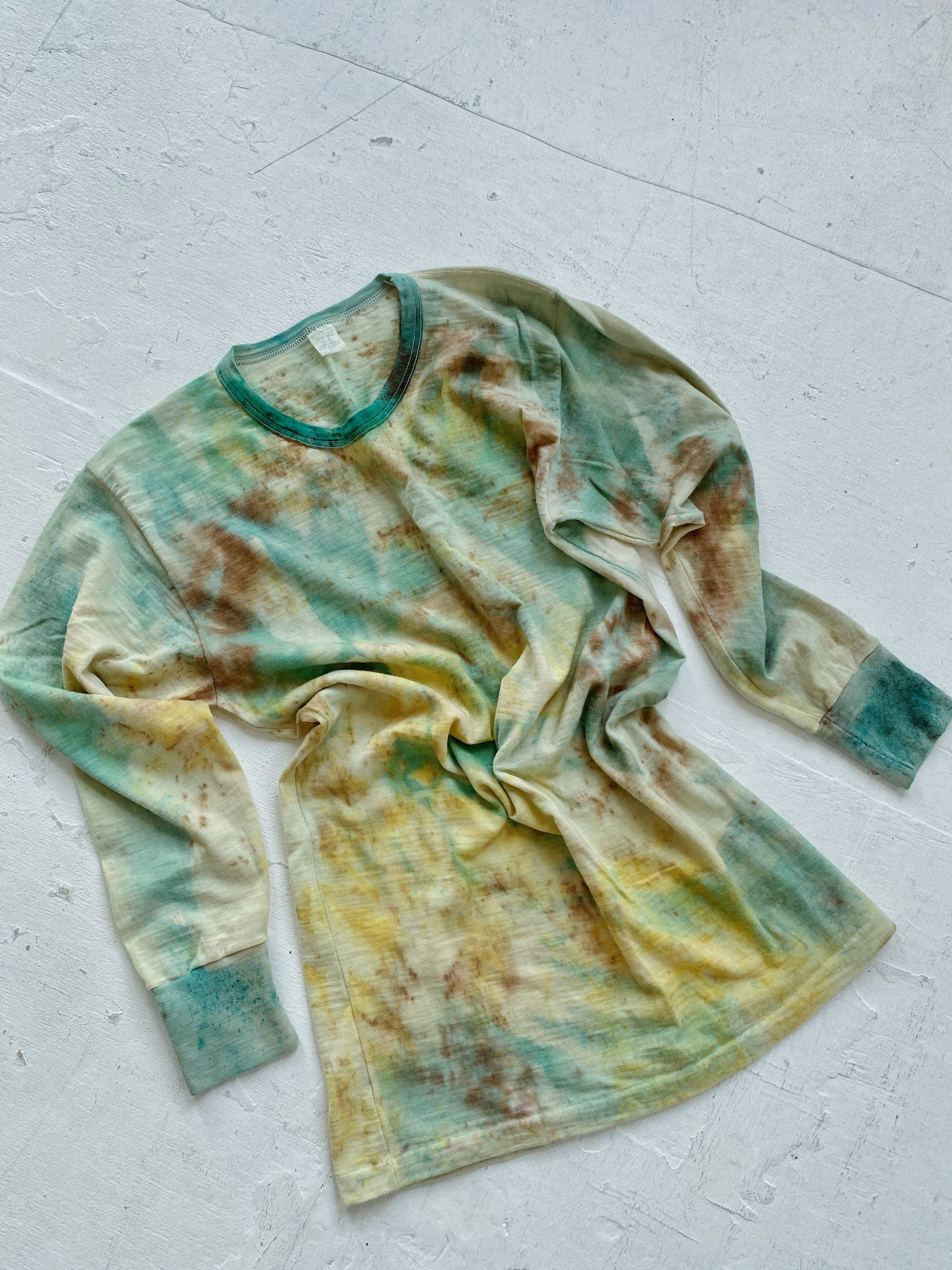 Hand Dyed Wool Thermal | Lichen